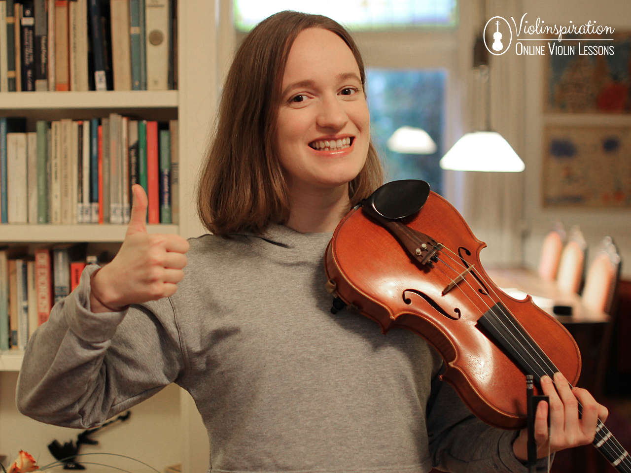 Portrait of violin teacher Julia Termeer